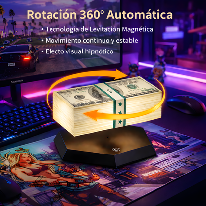 Lampara De Billetes Flotantes 3D