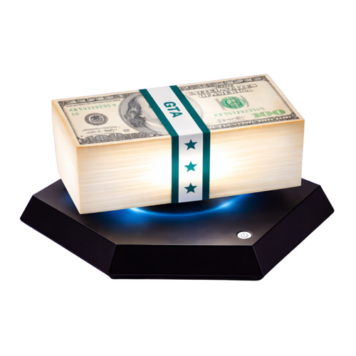 Lampara De Billetes Flotantes 3D